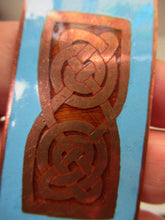 Load image into Gallery viewer, Vintage Scottish Jewellery John Leman Copper and Enamel Pendant
