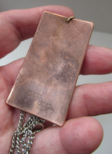 Load image into Gallery viewer, Vintage Scottish Jewellery John Leman Copper and Enamel Pendant
