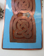 Load image into Gallery viewer, Vintage Scottish Jewellery John Leman Copper and Enamel Pendant
