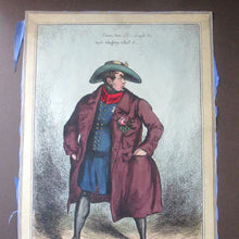 Load image into Gallery viewer, FRAMED William Heath ORIGINAL 1820s Georgian Satirical Print. King George IV. The Slap up Swell...
