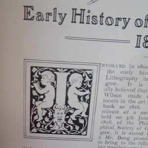 RARE 1906 ART MAGAZINE. The Modern Lithographer. Published London February 1906; Includes Genuine Art Nouveau Lithograph