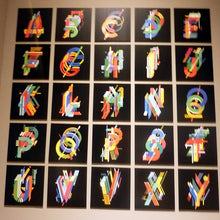Load image into Gallery viewer, Marcello Morandini Alphabet Design in the Museum of Modern Art in Rome
