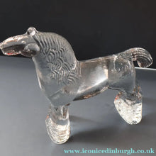 Load image into Gallery viewer, A/ 1970s KOSTA BODA Large Glass horse Designed by Bertil Vallien. 8 1/4 inches
