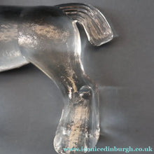 Load image into Gallery viewer, A/ 1970s KOSTA BODA Large Glass horse Designed by Bertil Vallien. 8 1/4 inches
