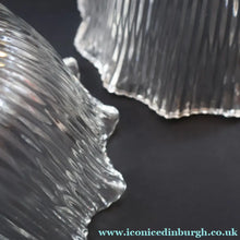 Load image into Gallery viewer, Fine Vintage HOLOPHANE Style Ribbed Glass Pendant Lamp Shade with Brass Hanging Fitment
