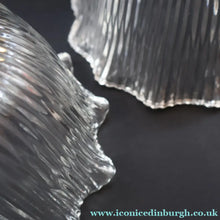 Load image into Gallery viewer, Fine Vintage HOLOPHANE Style Ribbed Glass Pendant Lamp Shade with Brass Hanging Fitment
