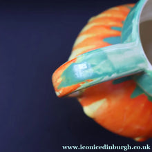 Load image into Gallery viewer, Large 1930s TUDOR Ceramics Art Deco Colourful Dripware Jug. Height 6 1/2 inches
