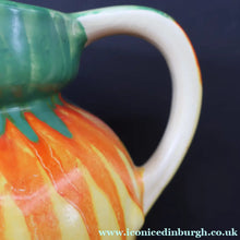 Load image into Gallery viewer, Large 1930s TUDOR Ceramics Art Deco Colourful Dripware Jug. Height 6 1/2 inches
