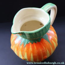 Load image into Gallery viewer, Large 1930s TUDOR Ceramics Art Deco Colourful Dripware Jug. Height 6 1/2 inches
