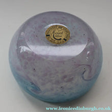 Load image into Gallery viewer, A/ Fabulous Little X ZA Shape Antique Scottish Monart Glass Bowl. With Original Paper Label on the Base
