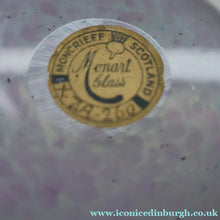 Load image into Gallery viewer, A/ Fabulous Little X ZA Shape Antique Scottish Monart Glass Bowl. With Original Paper Label on the Base
