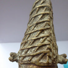 Load image into Gallery viewer, AFRICAN Benin Bronze, NIGERIA. Figurine / Sculpture of a Warrior Holding a Spear. 11 3/4 inches

