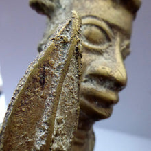 Load image into Gallery viewer, AFRICAN Benin Bronze, NIGERIA. Figurine / Sculpture of a Warrior Holding a Spear. 11 3/4 inches

