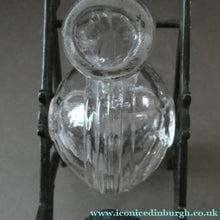 Load image into Gallery viewer, Aesthetic Movement. Antique Cast Iron Inkwell and Dip Pen Stand with Glass Snail Inkwell
