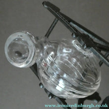 Load image into Gallery viewer, Aesthetic Movement. Antique Cast Iron Inkwell and Dip Pen Stand with Glass Snail Inkwell
