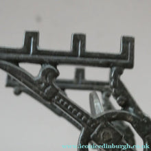 Load image into Gallery viewer, Aesthetic Movement. Antique Cast Iron Inkwell and Dip Pen Stand with Glass Snail Inkwell
