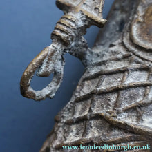 Load image into Gallery viewer, AFRICAN Benin Bronze, NIGERIA. Figurine / Sculpture of a Warrior Holding a Spear. 11 3/4 inches
