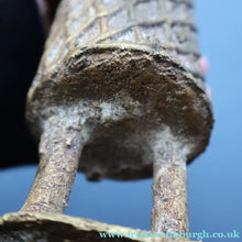 Load image into Gallery viewer, AFRICAN Benin Bronze, NIGERIA. Figurine / Sculpture of a Warrior Holding a Spear. 11 3/4 inches
