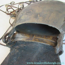 Load image into Gallery viewer, Antique Benin Nigeria Bronze Ovoid Metal Pouch or Bag. Figures and Snakes
