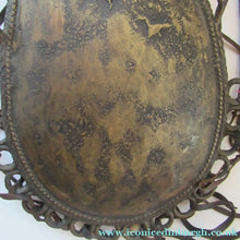 Load image into Gallery viewer, Antique Benin Nigeria Bronze Ovoid Metal Pouch or Bag. Figures and Snakes
