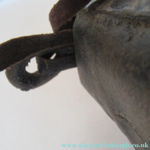 Load image into Gallery viewer, Antique Benin Nigeria Bronze Ovoid Metal Pouch or Bag. Figures and Snakes

