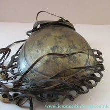 Load image into Gallery viewer, Antique Benin Nigeria Bronze Ovoid Metal Pouch or Bag. Figures and Snakes
