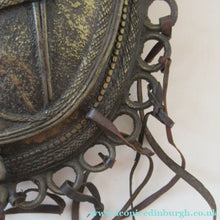 Load image into Gallery viewer, Antique Benin Nigeria Bronze Ovoid Metal Pouch or Bag. Figures and Snakes
