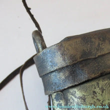 Load image into Gallery viewer, Antique Benin Nigeria Bronze Ovoid Metal Pouch or Bag. Figures and Snakes
