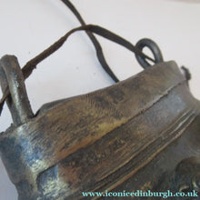 Load image into Gallery viewer, Antique Benin Nigeria Bronze Ovoid Metal Pouch or Bag. Figures and Snakes
