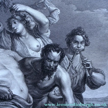 Load image into Gallery viewer, After Peter Paul RUBENS; 1775 Original OLD MASTER Copperplate Engraving. Marche de Silene. Engraved by Nicolas de
