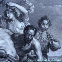 Load image into Gallery viewer, After Peter Paul RUBENS; 1775 Original OLD MASTER Copperplate Engraving. Marche de Silene. Engraved by Nicolas de
