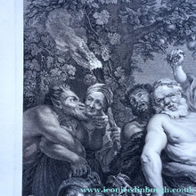 Load image into Gallery viewer, After Peter Paul RUBENS; 1775 Original OLD MASTER Copperplate Engraving. Marche de Silene. Engraved by Nicolas de
