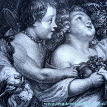 Load image into Gallery viewer, After Peter Paul RUBENS; 1775 Original OLD MASTER Copperplate Engraving. Marche de Silene. Engraved by Nicolas de
