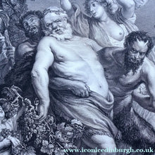 Load image into Gallery viewer, After Peter Paul RUBENS; 1775 Original OLD MASTER Copperplate Engraving. Marche de Silene. Engraved by Nicolas de
