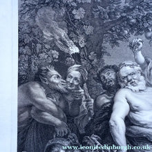 Load image into Gallery viewer, After Peter Paul RUBENS; 1775 Original OLD MASTER Copperplate Engraving. Marche de Silene. Engraved by Nicolas de
