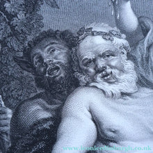 Load image into Gallery viewer, After Peter Paul RUBENS; 1775 Original OLD MASTER Copperplate Engraving. Marche de Silene. Engraved by Nicolas de
