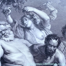 Load image into Gallery viewer, After Peter Paul RUBENS; 1775 Original OLD MASTER Copperplate Engraving. Marche de Silene. Engraved by Nicolas de
