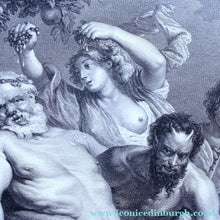 Load image into Gallery viewer, After Peter Paul RUBENS; 1775 Original OLD MASTER Copperplate Engraving. Marche de Silene. Engraved by Nicolas de
