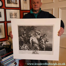 Load image into Gallery viewer, After Peter Paul RUBENS; 1775 Original OLD MASTER Copperplate Engraving. Marche de Silene. Engraved by Nicolas de Launay
