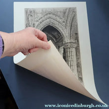 Load image into Gallery viewer, 1928 Etching of Rosslyn Chapel by Albany E. Howarth. Signed in Pencil
