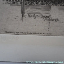 Load image into Gallery viewer, 1928 Etching of Rosslyn Chapel by Albany E. Howarth. Signed in Pencil

