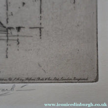 Load image into Gallery viewer, 1928 Etching of Rosslyn Chapel by Albany E. Howarth. Signed in Pencil
