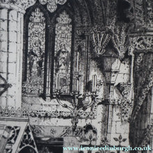 Load image into Gallery viewer, 1928 Etching of Rosslyn Chapel by Albany E. Howarth. Signed in Pencil
