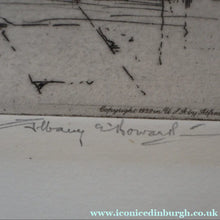 Load image into Gallery viewer, 1928 Etching of Rosslyn Chapel by Albany E. Howarth. Signed in Pencil
