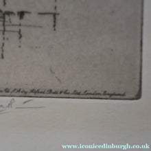 Load image into Gallery viewer, 1928 Etching of Rosslyn Chapel by Albany E. Howarth. Signed in Pencil

