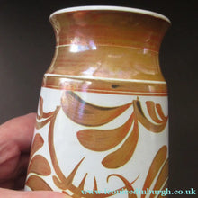 Load image into Gallery viewer, Aldermaston Pottery Vase with Abstract Lustre Design. Alan Caiger Smith Mark 
