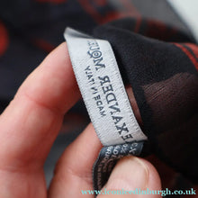 Load image into Gallery viewer, LARGE Genuine  "As New" ALEXANDER MCQUEEN "Red Skulls" Pattern Silk Scarf
