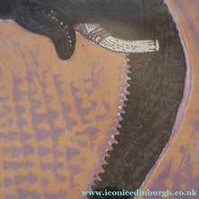 Load image into Gallery viewer, AMERICAN ART. Robert Rivers: Large 1999 Limited Edition Etching Printed in Colour Using Three Plates.  Entitled "Elephant in Purple Garden". FRAMED

