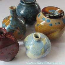 Load image into Gallery viewer, Julie Brooke Crystalline Glaze Miniature Bottle Vase
