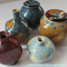 Load image into Gallery viewer, Julie Brooke Crystalline Glaze Miniature Bottle Vase
